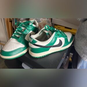 Nike Emerald and White Sneakers
